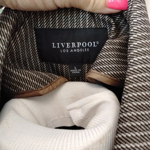 Peplum Blazer Camel / Sand Stripe - Picture 2 of 9